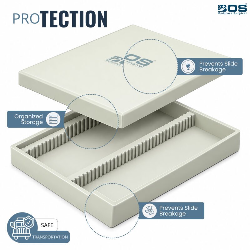 Microscope Slide Box 100 Capacity Protection