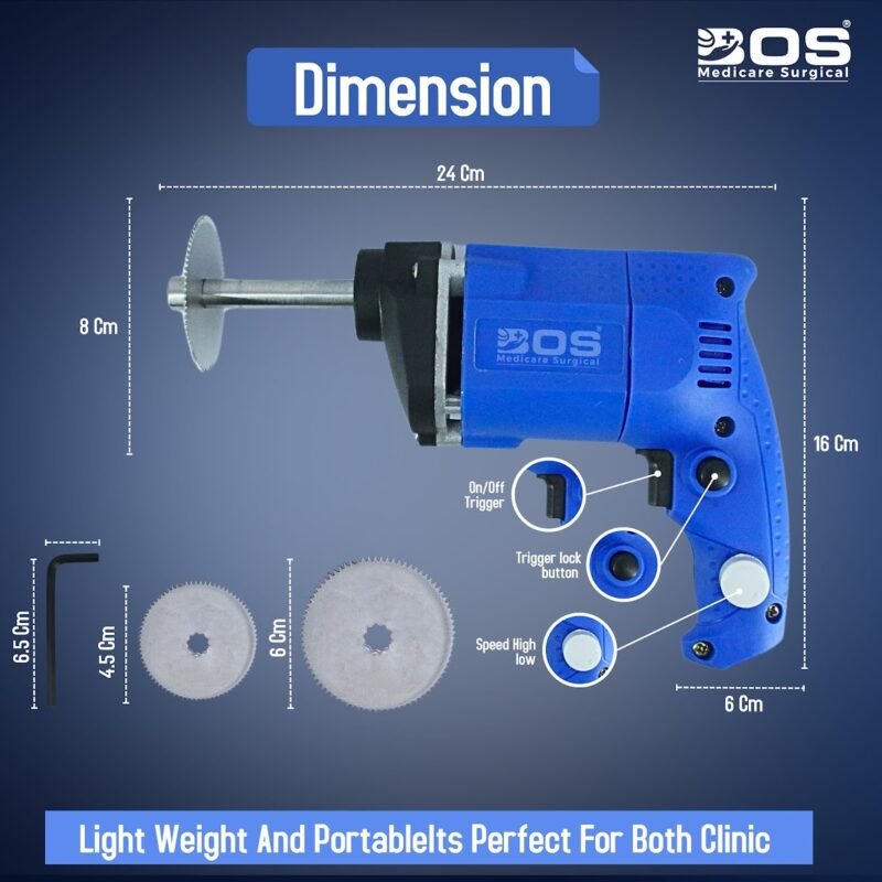 Electric Plaster Cutter Dimensions