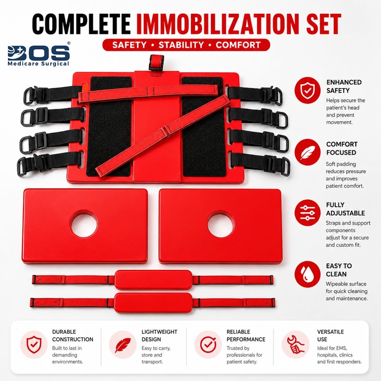 Head Immobilizer Complete Set