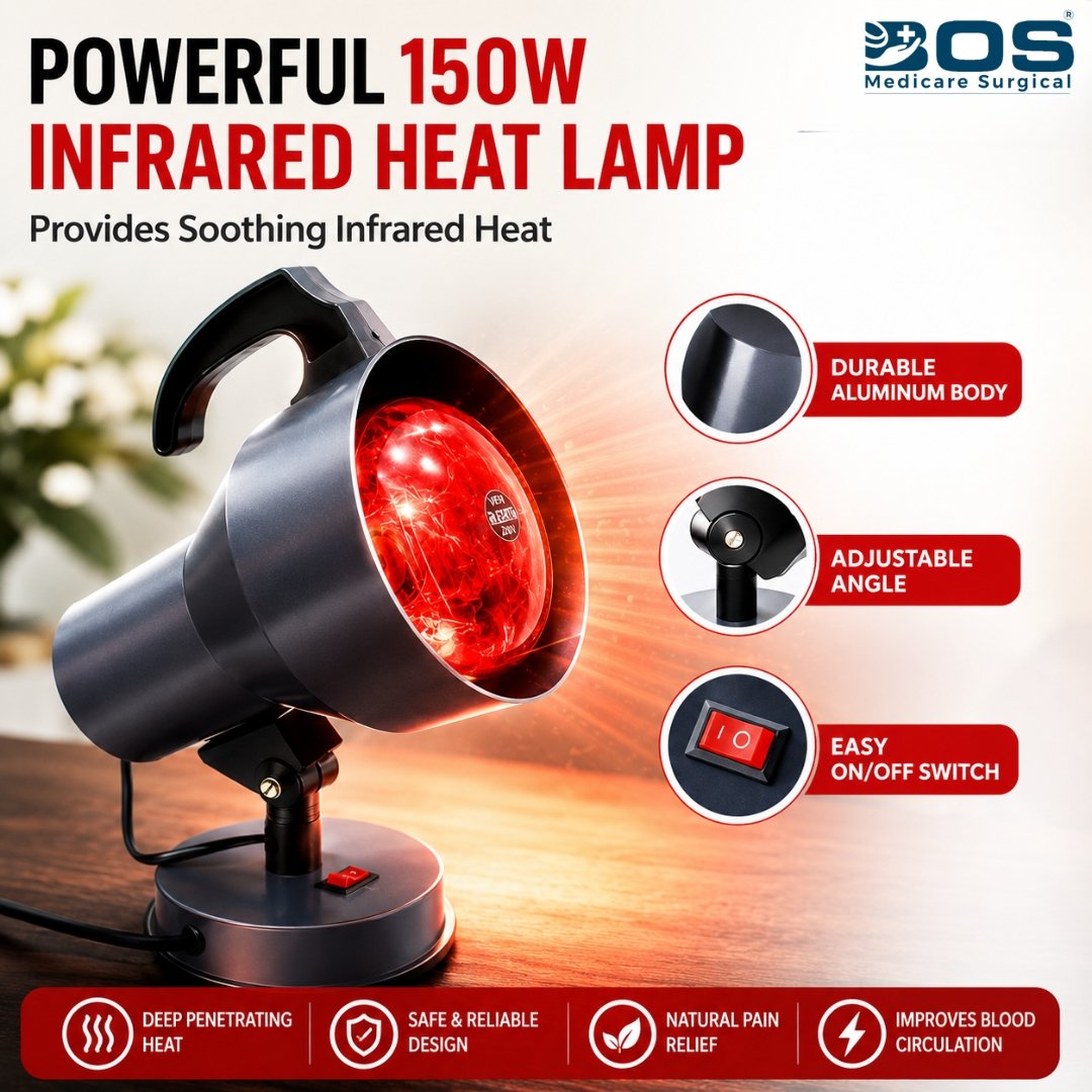 150W Infrared Heat Lamp for Pain Relief and Heat Therapy