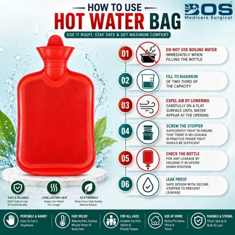 How to Use a Rubber Hot Water Bag Safely