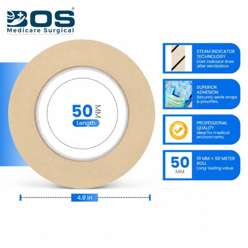 50 Meter Autoclave Indicator Tape Roll