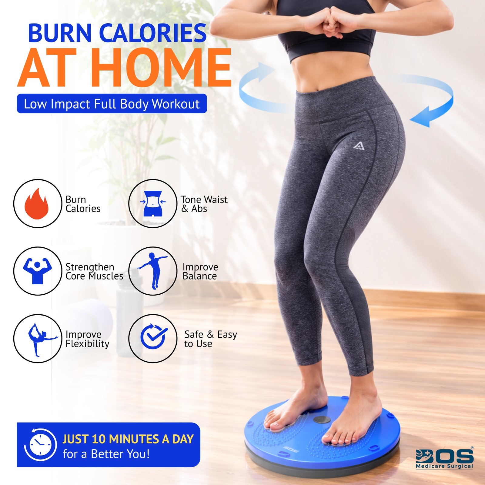 Twister Disc for Home Workout and Calorie Burning