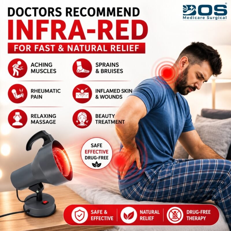 Infrared Heat Lamp for Natural Heat Therapy and Muscle Relaxation