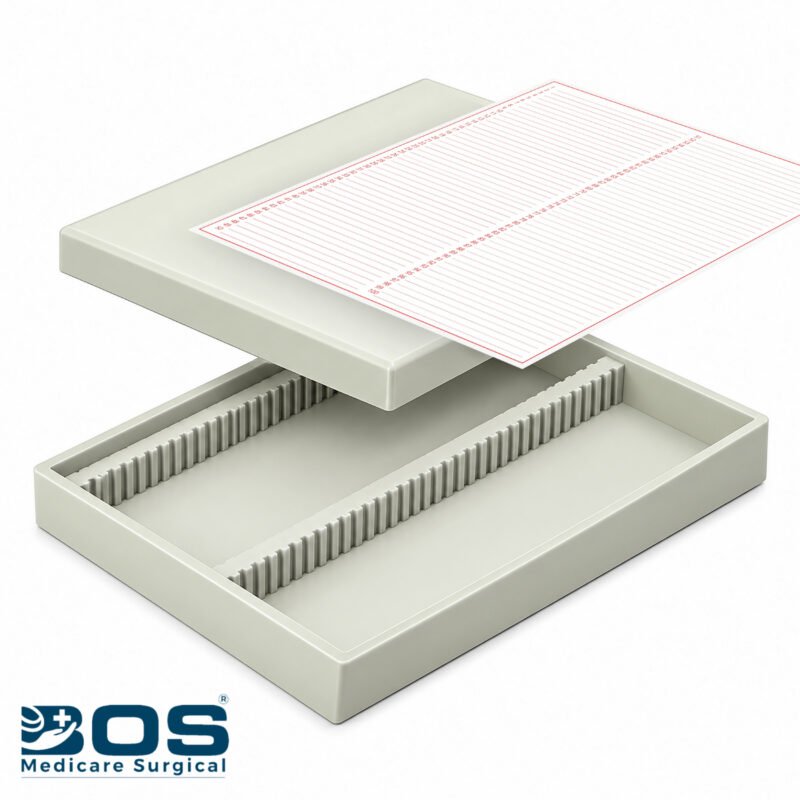 Open Microscope Slide Box 100 Capacity