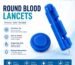 Sterile Round Blood Lancet with Twist Cap