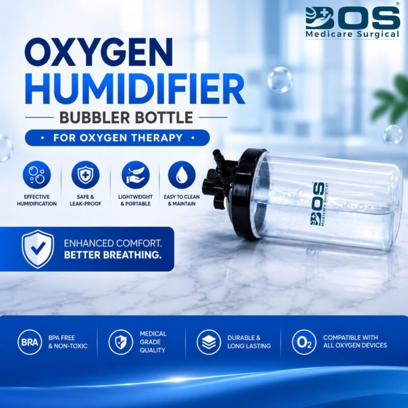 Medical oxygen bubble bottle for oxygen concentrator