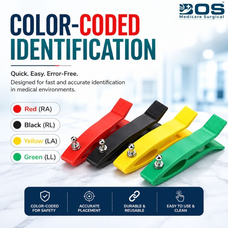 Color Coded ECG Clamp Limb Electrodes