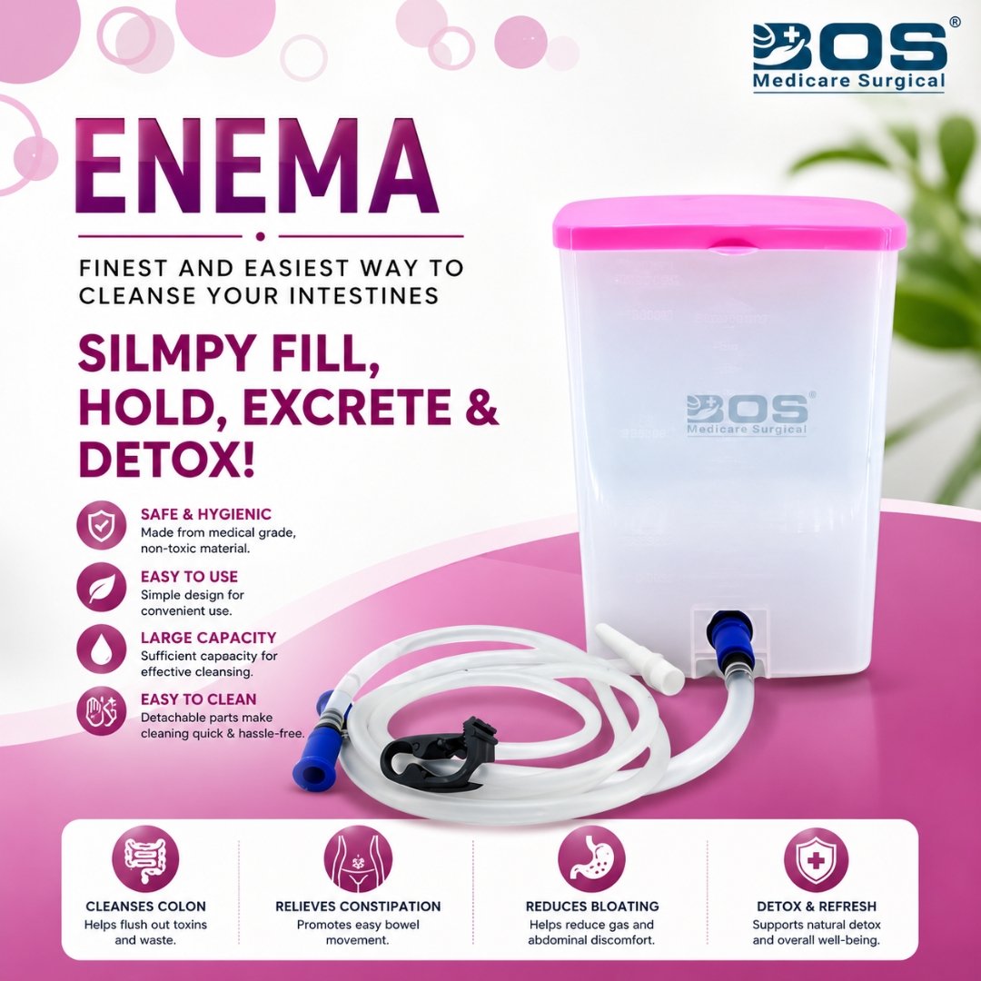 PVC Enema Kit for Constipation Relief and Home Colon Care