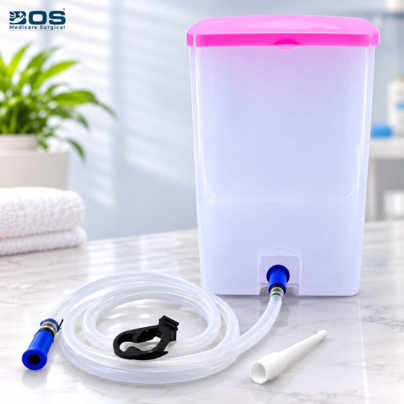 PVC Enema Kit for Home Use with Reusable Tube and Nozzle