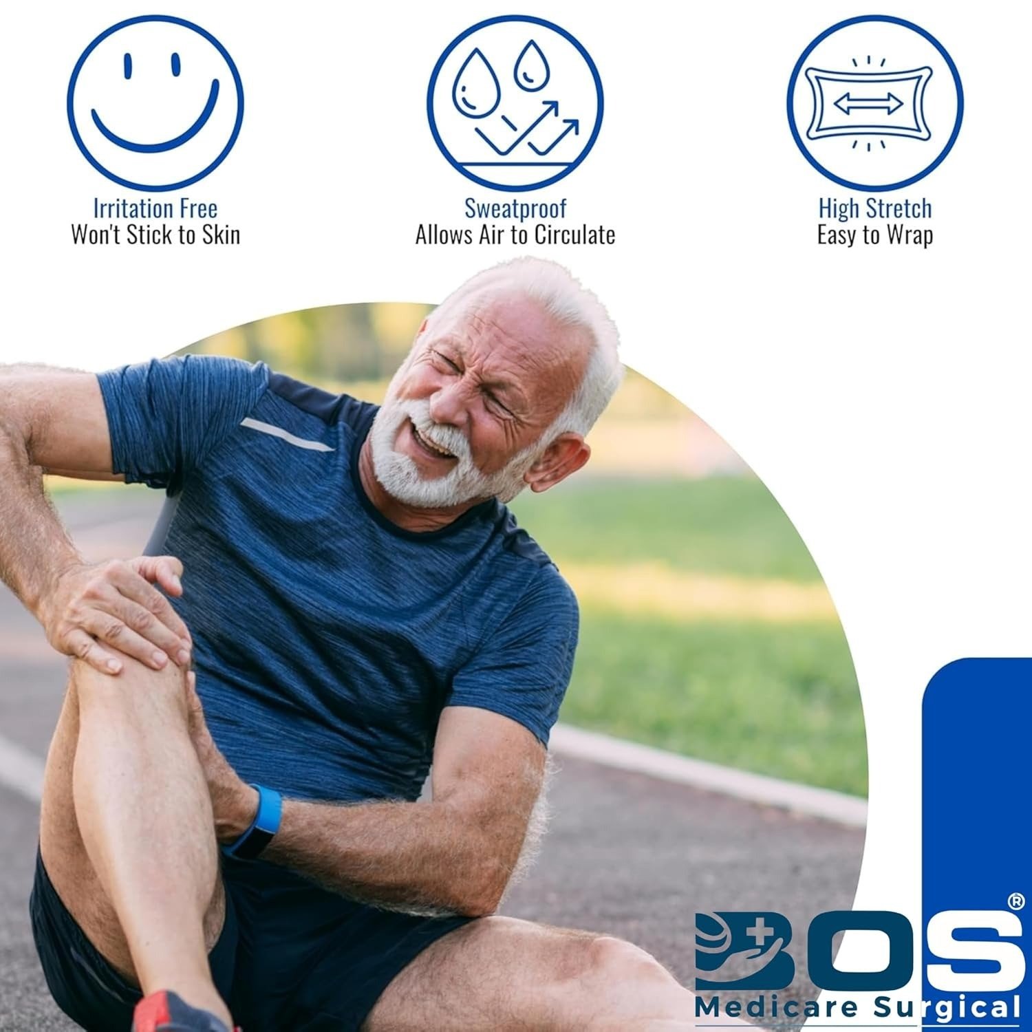 Pain Relief Cotton Crepe Bandage for Compression Support