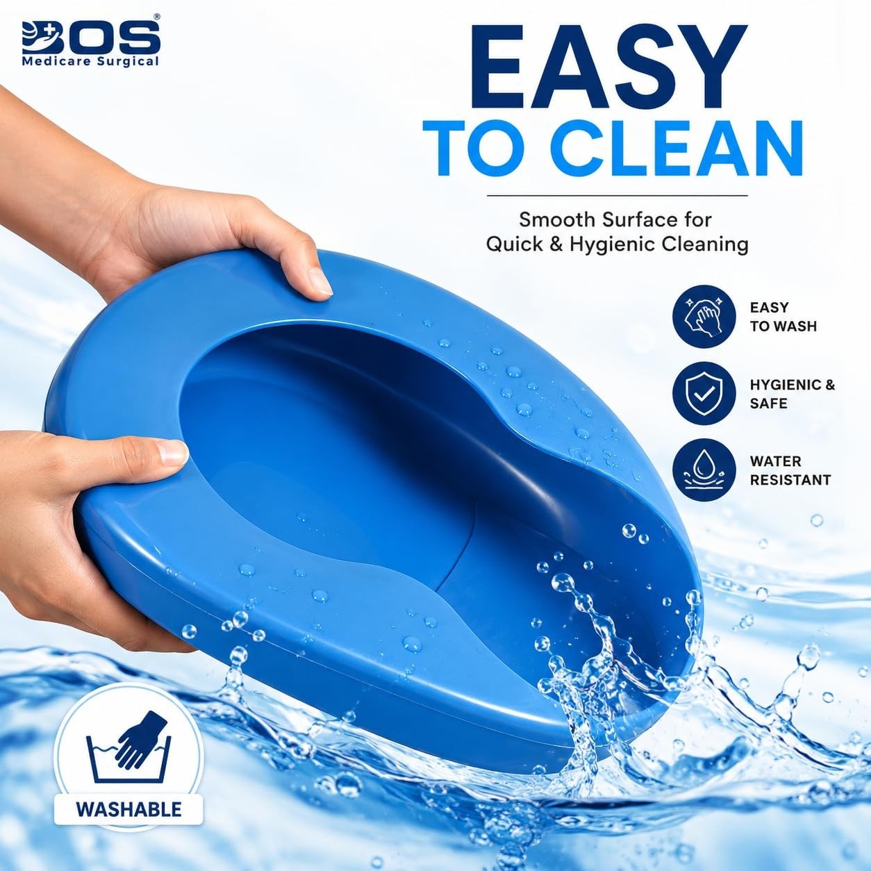 Easy to Clean Reusable Fracture Bed Pan