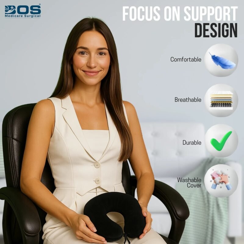 Ergonomic Memory Foam Neck Pillow
