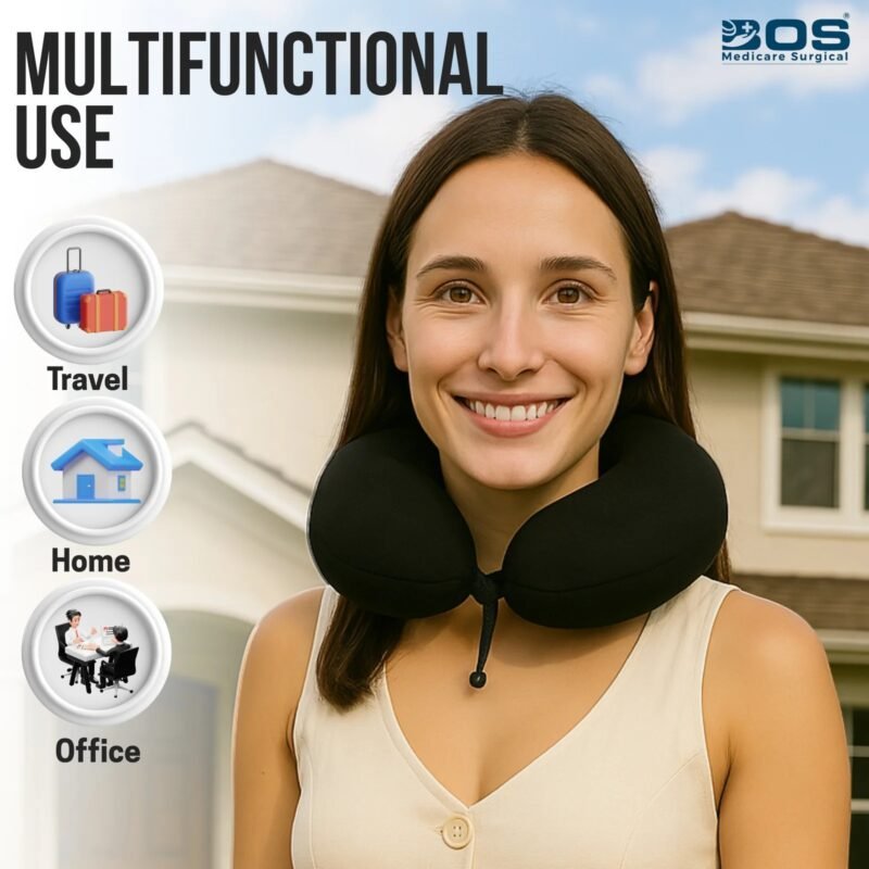 Multifunctional Memory Foam Travel Neck Pillow