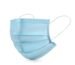 Blue 3 Ply Disposable Face Mask Side View with Ear Loops