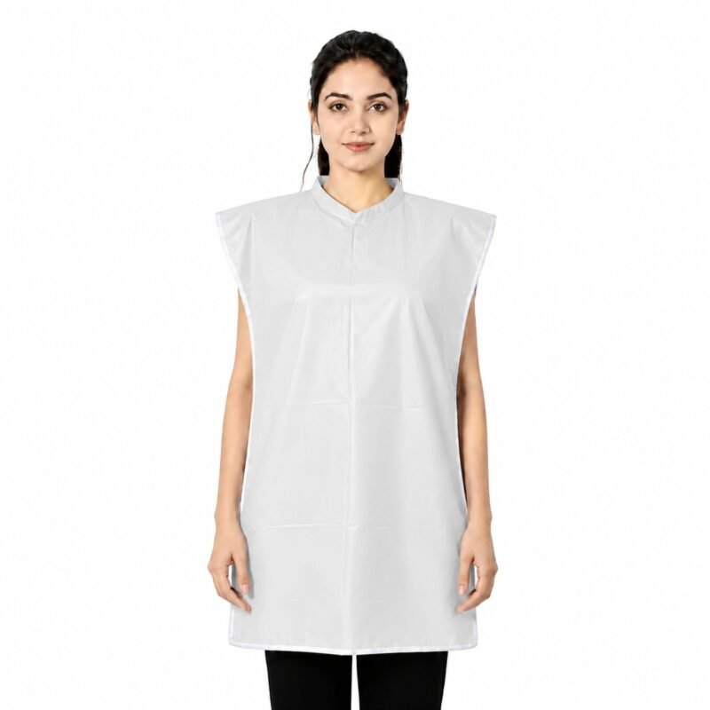 Gray Disposable Dental Drape on model