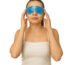 Cool gel eye mask for relaxation