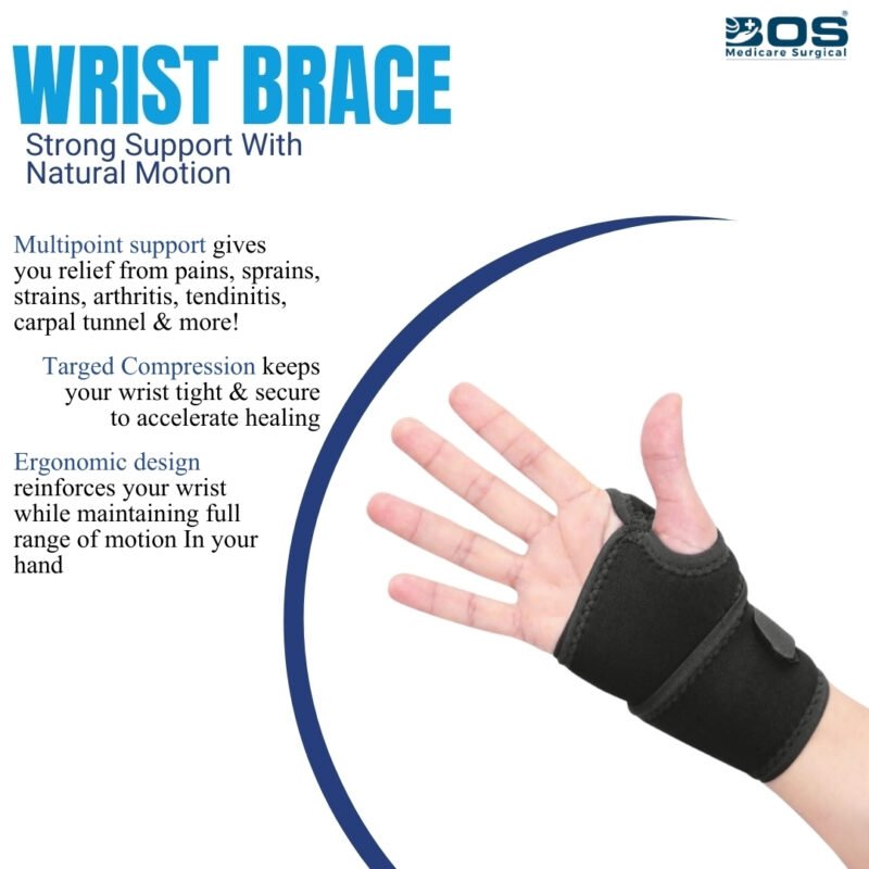 Wrist brace support features