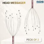 BOS MEDICARE Handheld Scratcher Massager | Manual Hair Scalp Stimulator for Relaxation & Circulation | Pack of 2 Pcs Massager (Multicolor) - Image 11