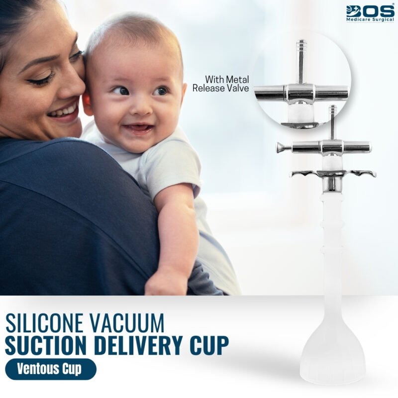 Silicone vacuum cup set with baby