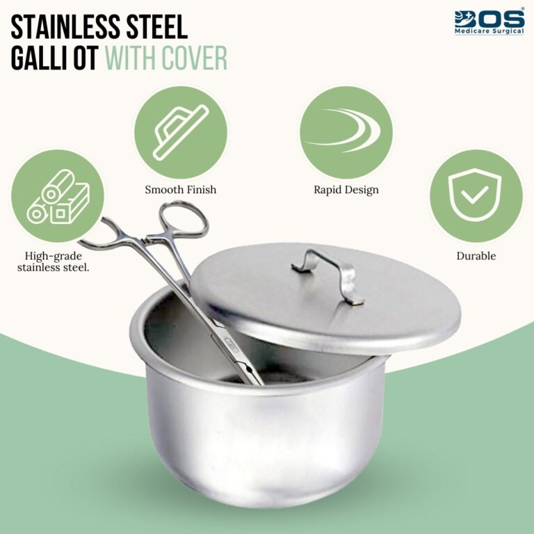 Stainless steel gallipot with cover features