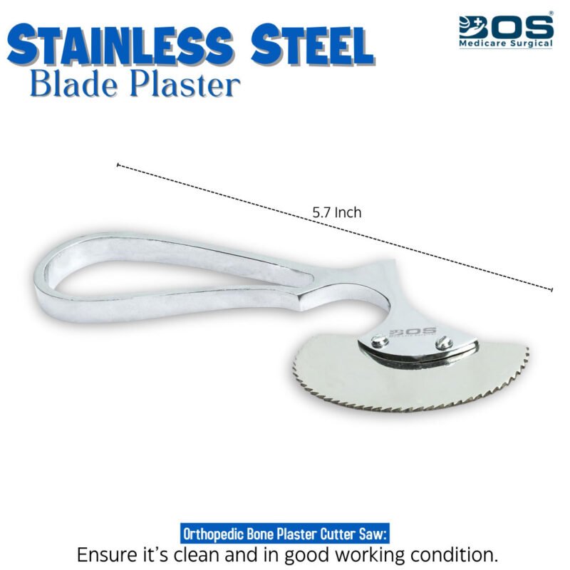 Stainless steel plaster cutter blade