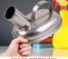 Easy clean stainless steel urinal pot