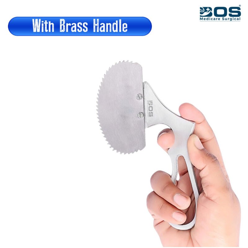 Manual plaster cutter with brass handle