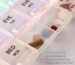 Daily pill organizer compartments