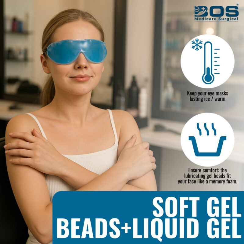 Reusable gel eye mask with soft gel