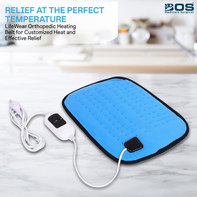 Electric heating pad with temperature control