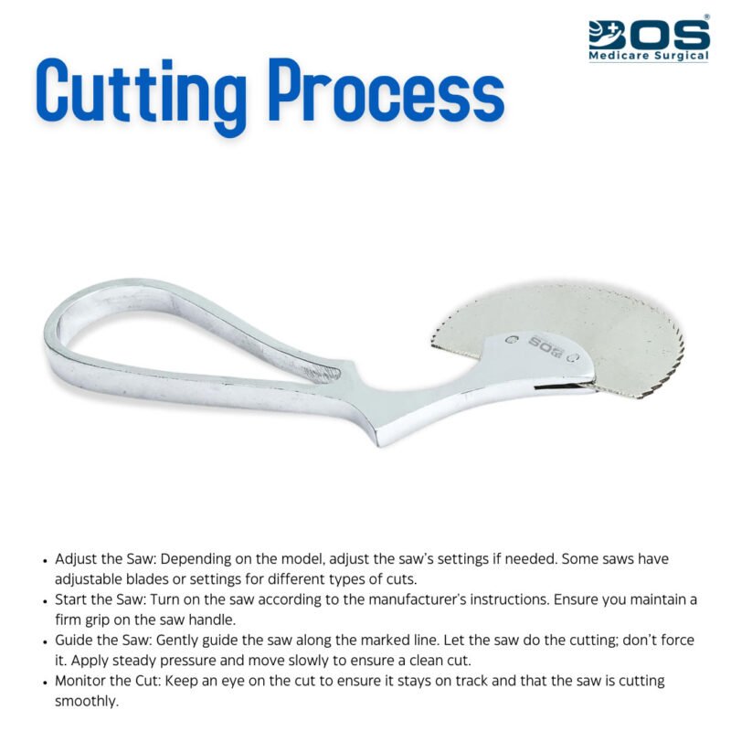 Manual plaster cutter cutting process
