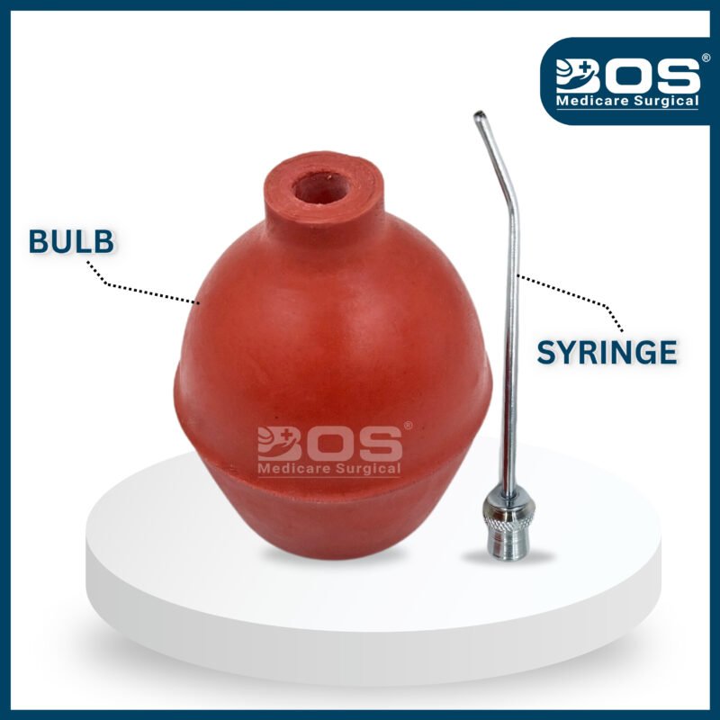 Chip syringe bulb with syringe
