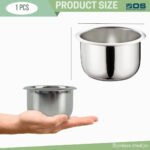 Bos Medicare Surgical Gallipot With cover stainless steel (60x40) mm Reusable Medical Tray - Image 5