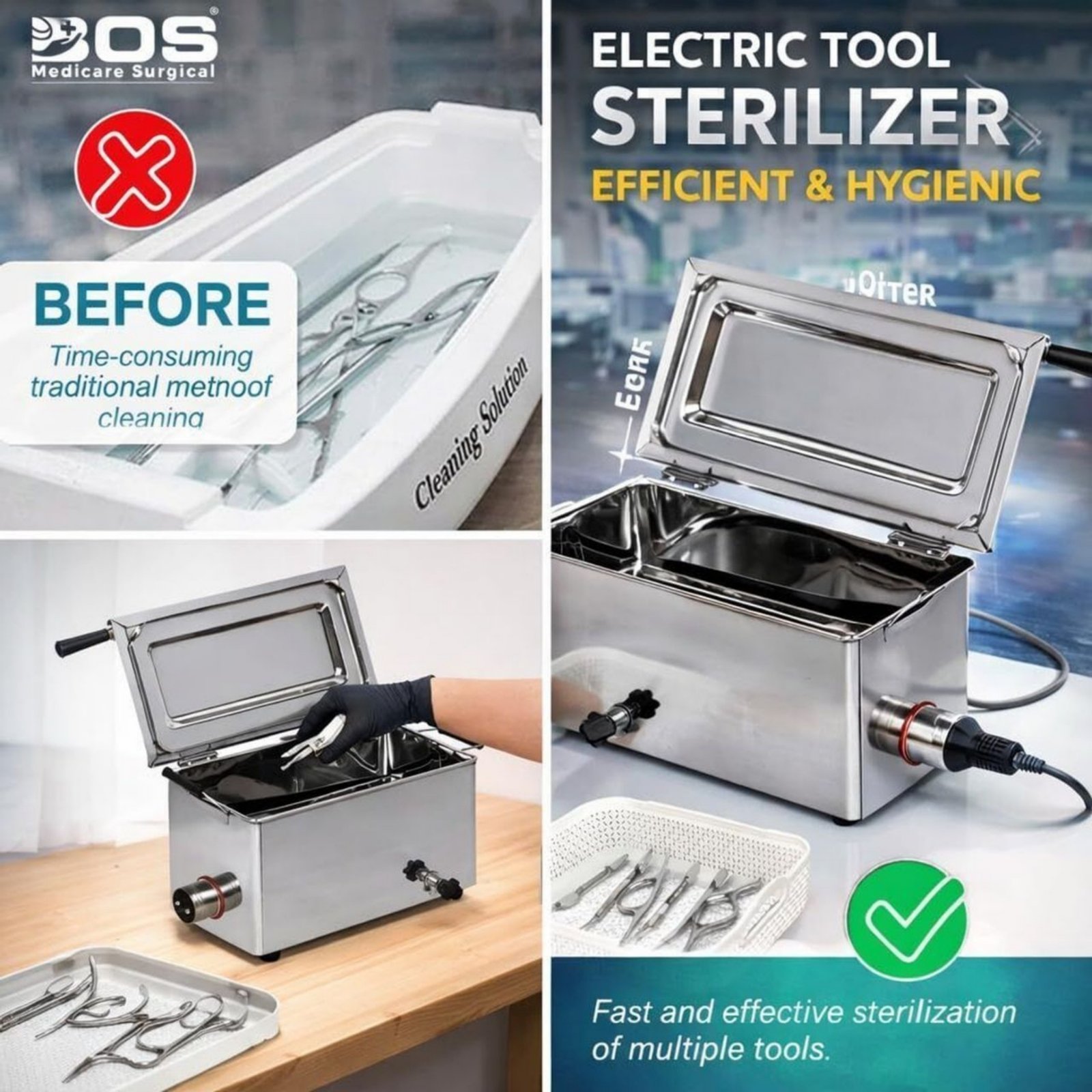 Before and After Instrument Sterilization