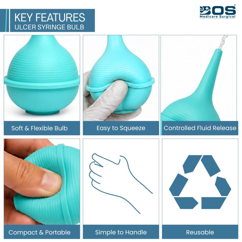 Silicone ulcer syringe key features