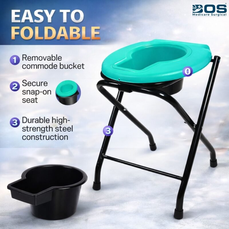Easy Foldable Commode Stool