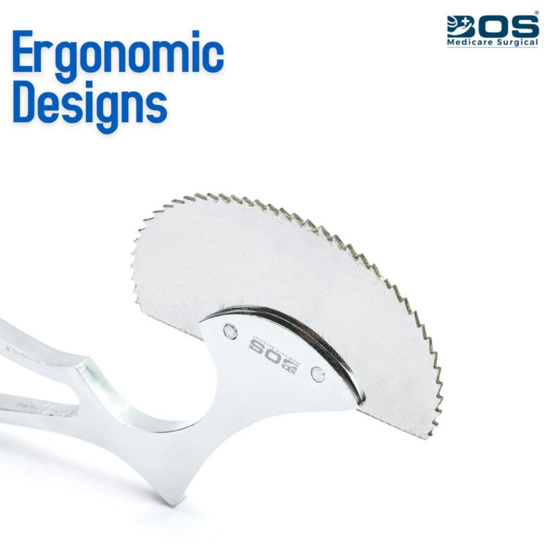 Ergonomic orthopedic plaster cutter