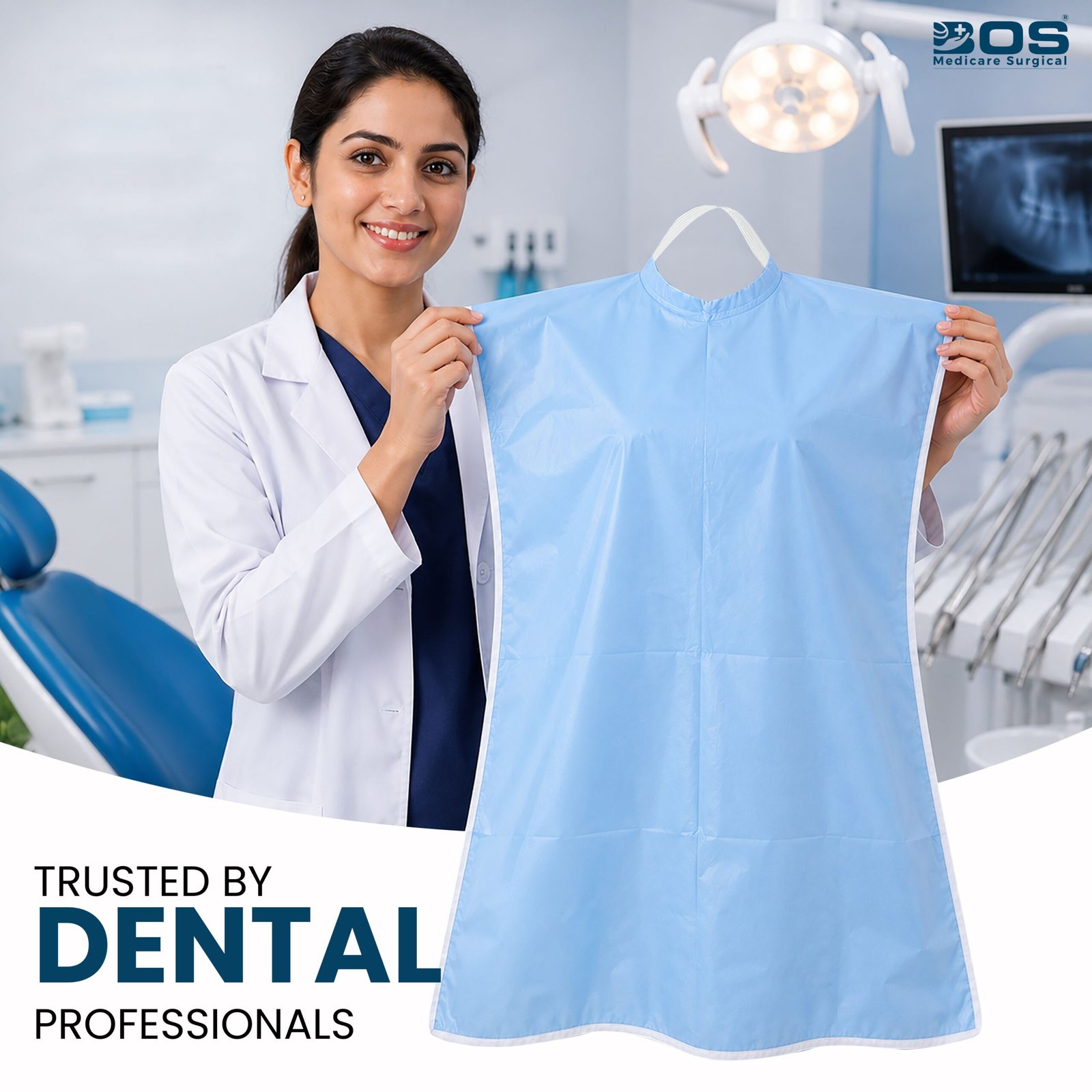 Sky Blue Dental Drape trusted by dental professionals
