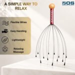 BOS MEDICARE Handheld Scratcher Massager | Manual Hair Scalp Stimulator for Relaxation & Circulation | Pack of 2 Pcs Massager (Multicolor) - Image 9