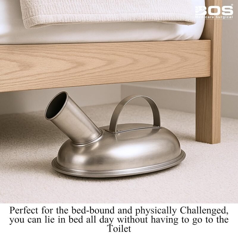BOS Medicare Surgical® Stainless Steel Male Urinal Bottle with Handle