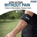 Elbow Support Brace for Pain Relief Compression Sleeve Adjustable Elbow Strap for Tennis Elbow Gym Workout Arthritis Sports Injury Men Women - Image 2