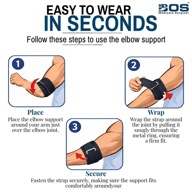 Elbow support easy to wear
