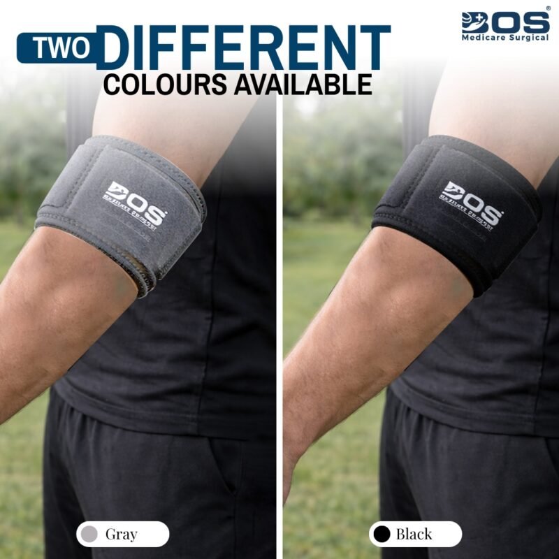 Black elbow support in two colors