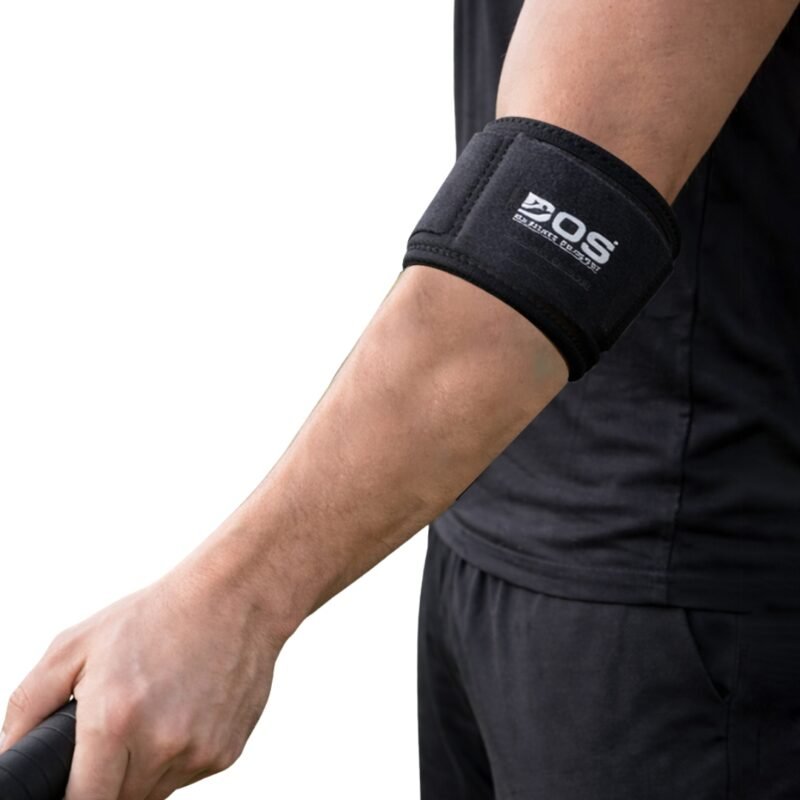 Black elbow support brace