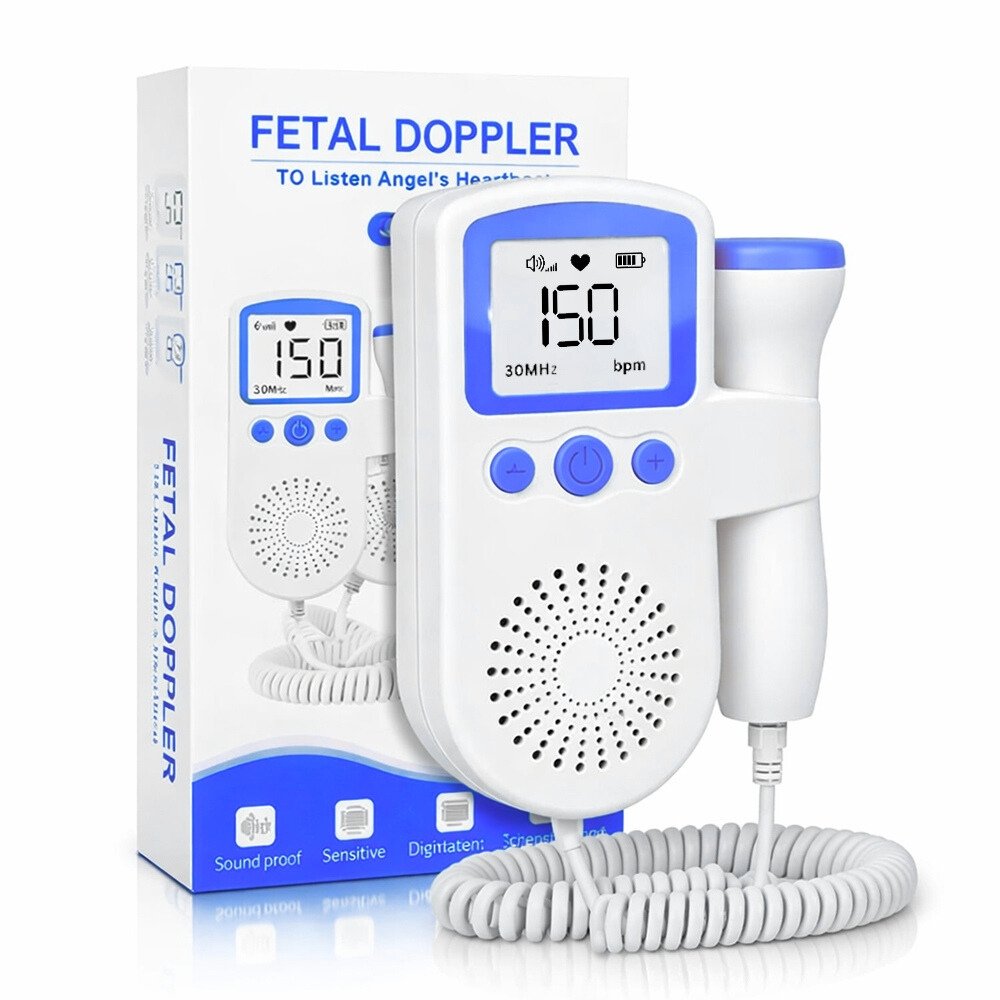 Fetal Doppler monitor with speaker