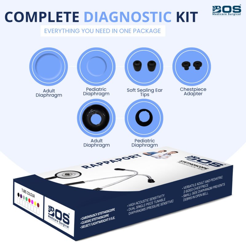 Dual Head Stethoscope Complete Diagnostic Kit