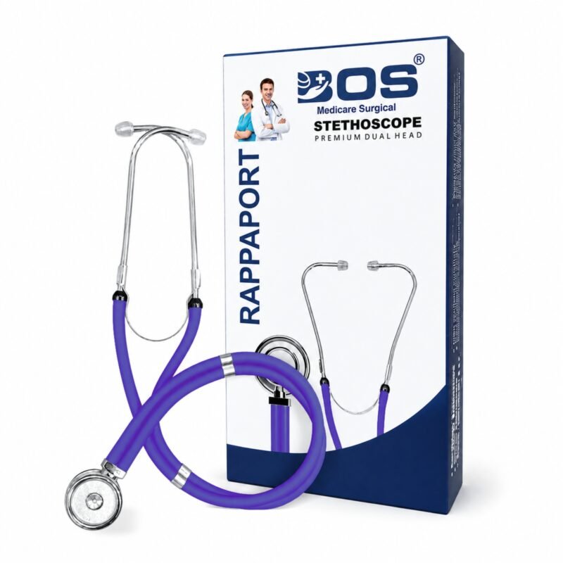 Purple Dual Head Stethoscope with Packaging
