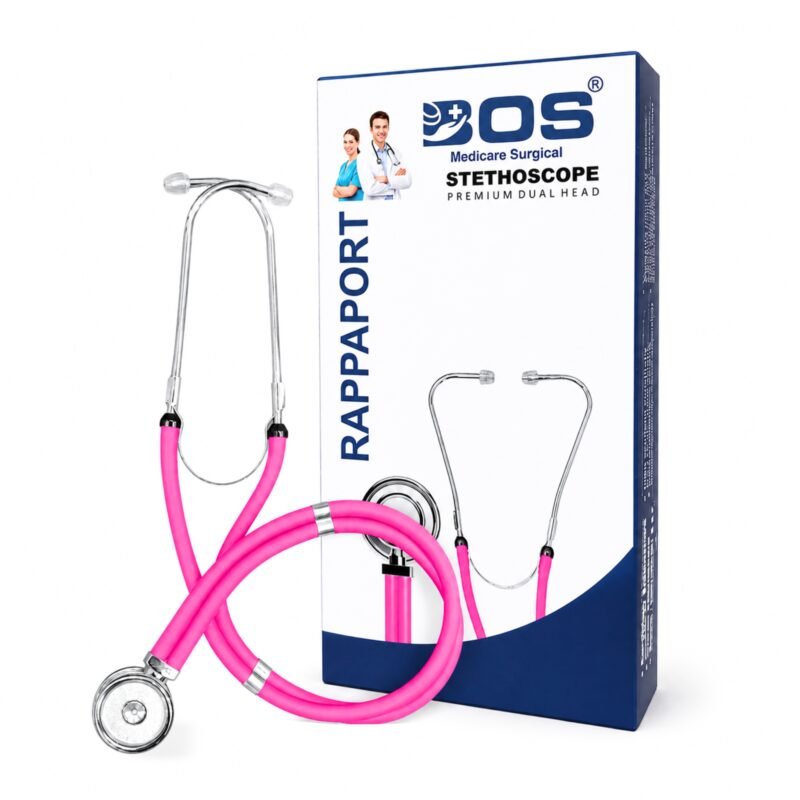 Pink Dual Head Stethoscope with Medical Packaging