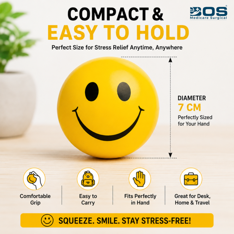 Compact Stress Relief Squeeze Ball